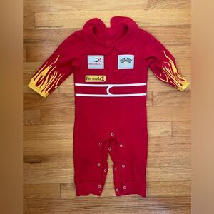 Kids formula 1 baby 18 months red onesie costume
